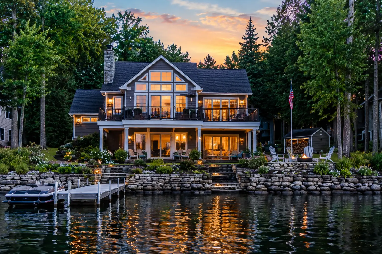 Lake home