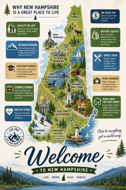 NH, a great place to live with many reasons why