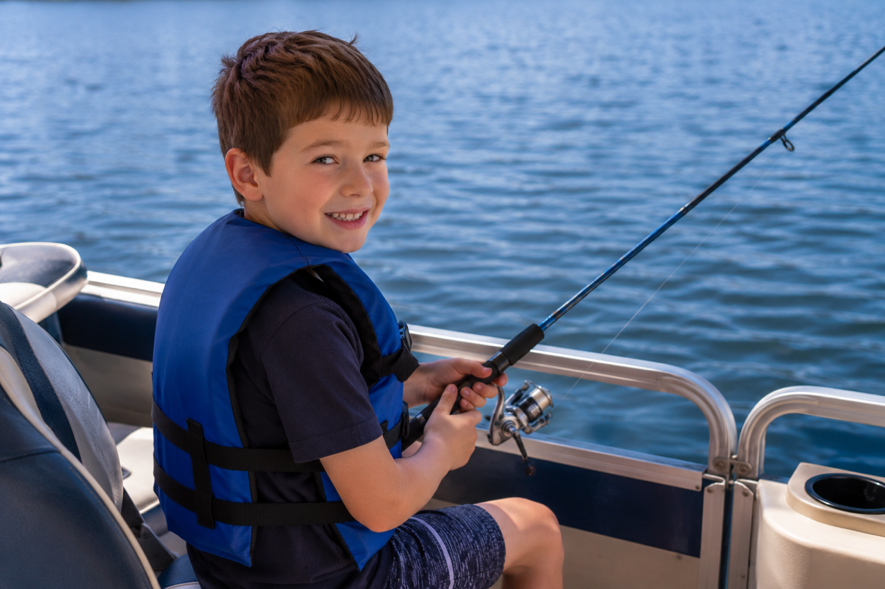Kid fishing