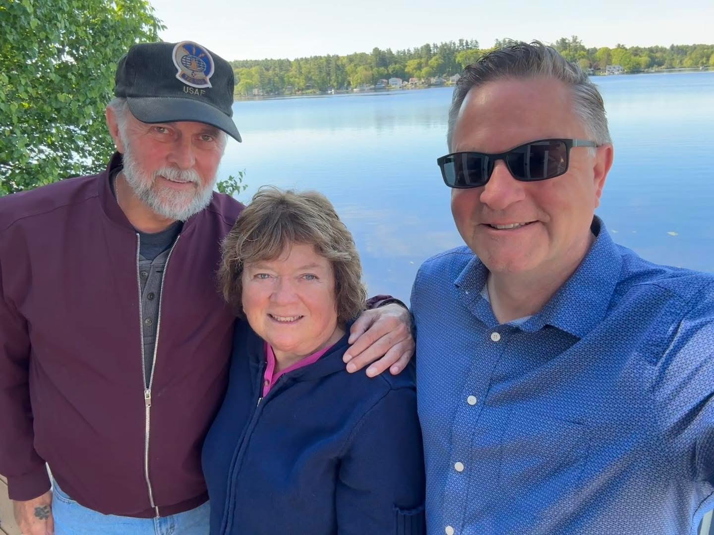 Josh with buyers on Beaver Lake