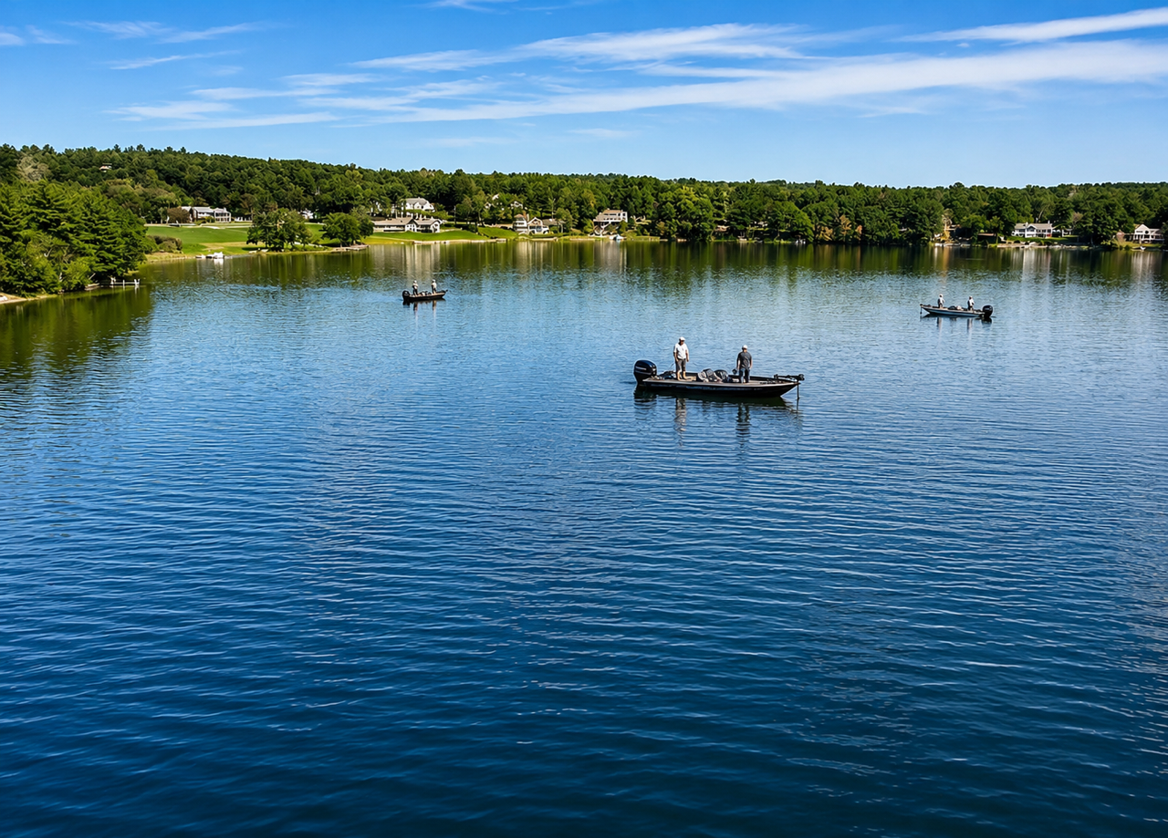 Fishing on Captain’s Pond in Salem, NH