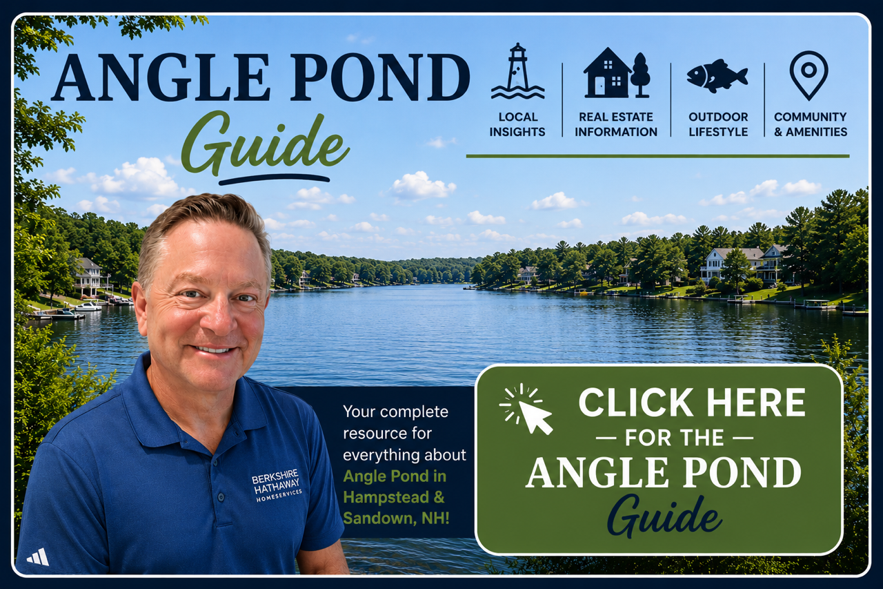 Angle Pond in Hampstead and Sandown, NH