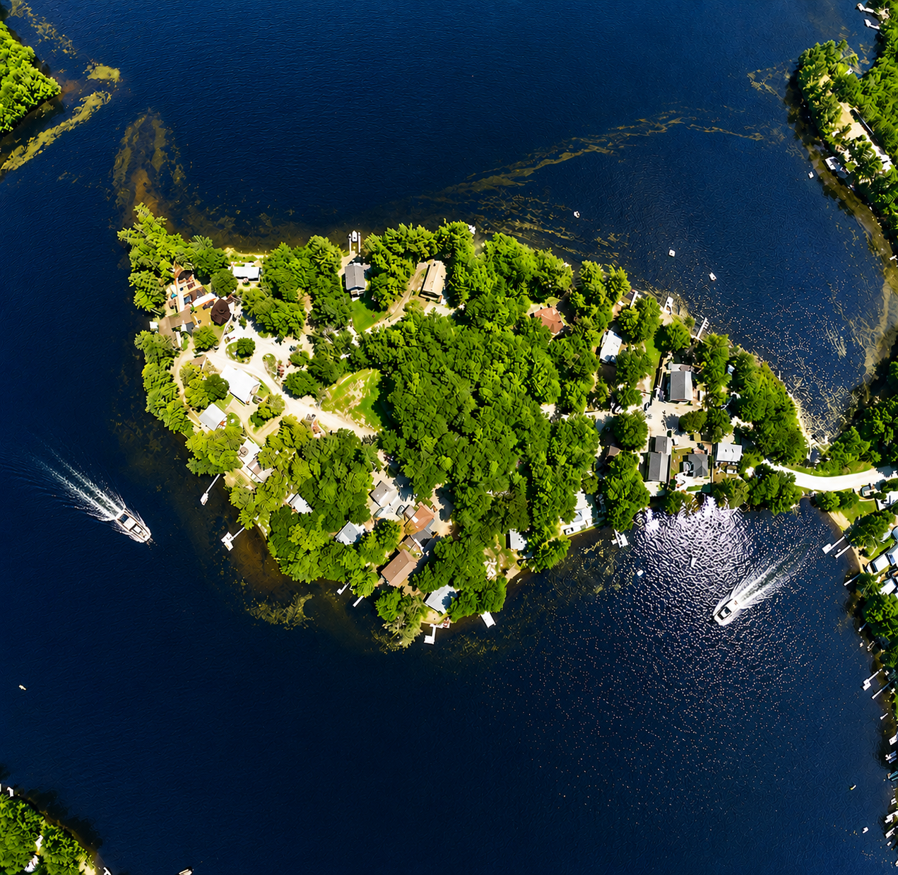 The peninsula is part of Country Pond