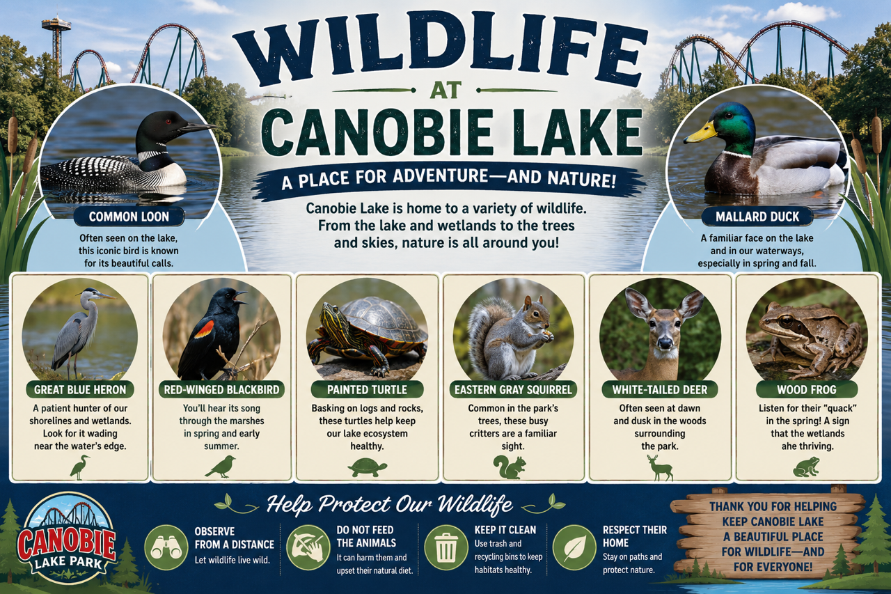 A snapshot of wildlife found on Canobie Lake